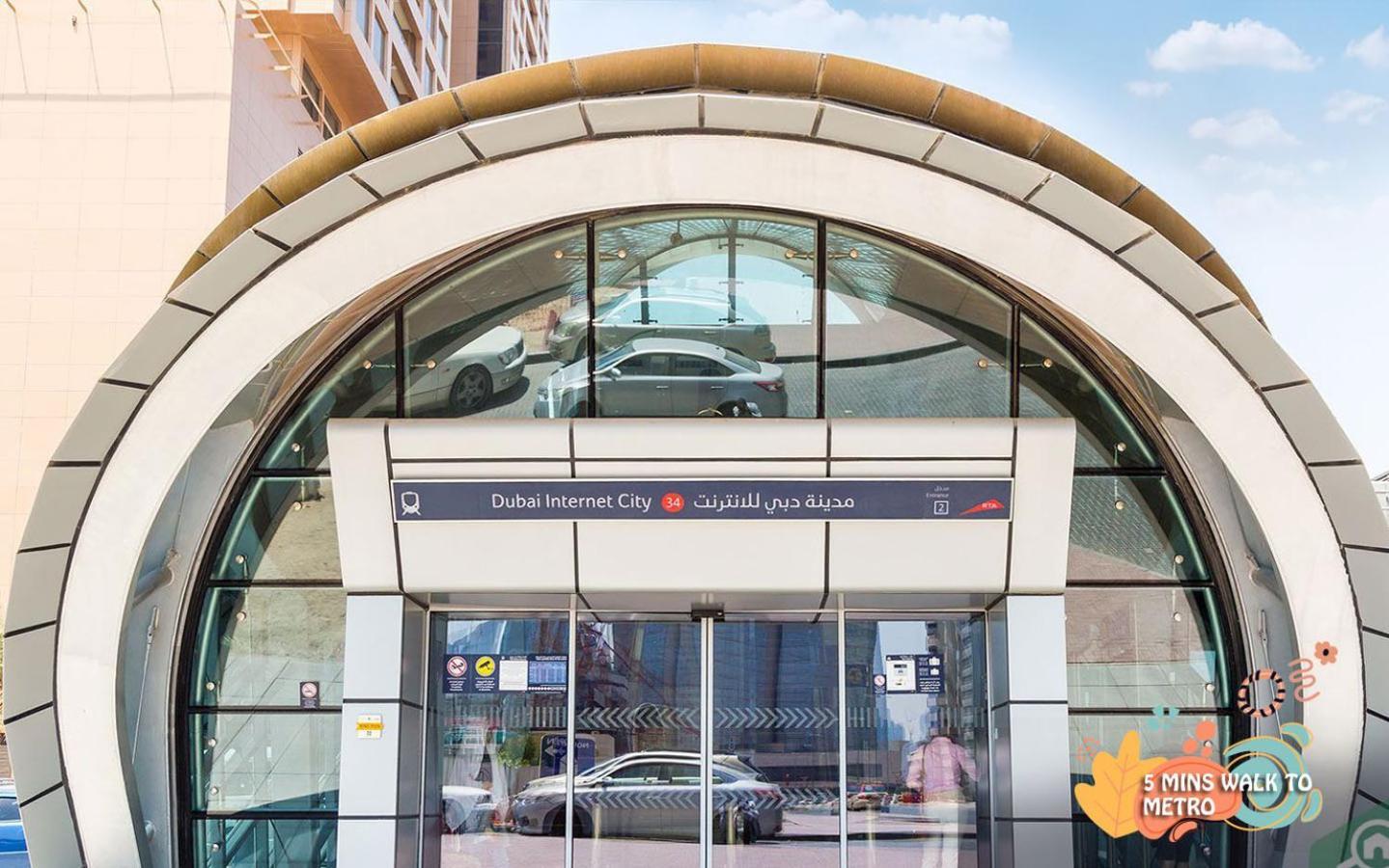 Quiet Partition Room In Tecom Barsha Heights Dubai Exterior foto